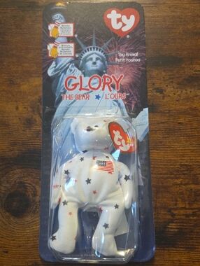 Ty Tiny Beanie "Glory The Bear" from the 1999 Ronald McDonald House Charities